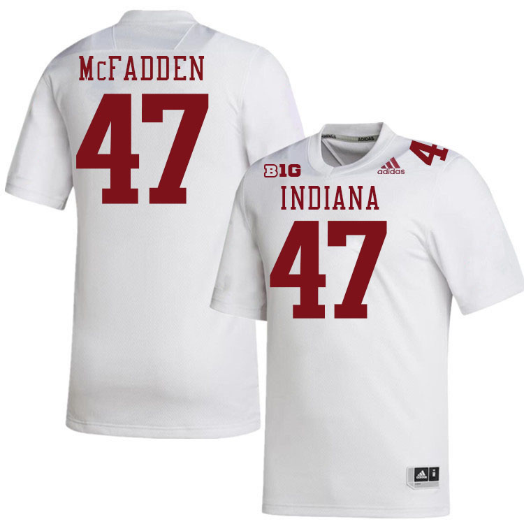 #47 Micah McFadden Indiana Hoosiers Football Jeresys College Apparels,Uniforms Stitched-White